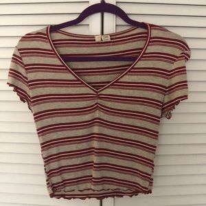 Striped crop top